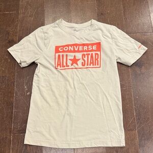 Converse Cream and Red Short Sleeve Tee